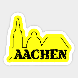 Minimalistischer Aachener Dom - Öcher Dom Sticker